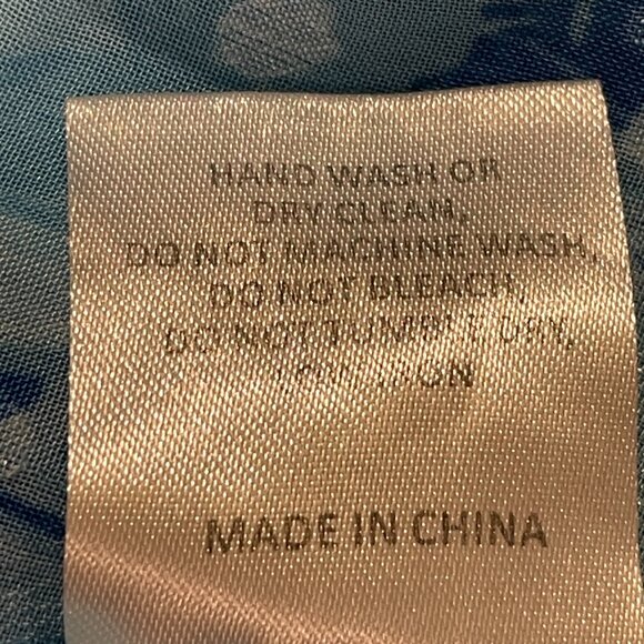 HUTCH Miah Gown Tiered Sleeveless Sheer Lined Maxi Surplice Blue Floral 12 - Picture 12 of 15